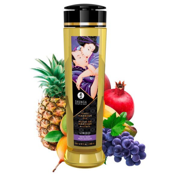 Shunga - huile de massage - fruits exotiques - 240ml
