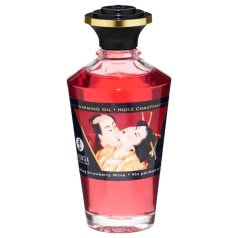   Shunga - huile de massage chauffante - champagne-fraise (100ml)