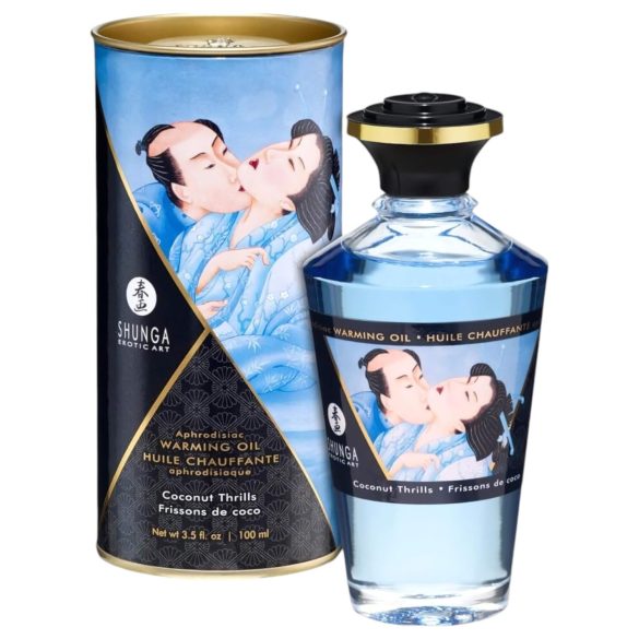 Shunga - huile de massage chauffante - noix de coco (100ml)