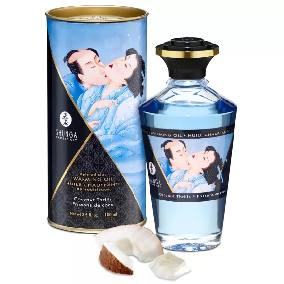 Shunga - huile de massage chauffante - coco - 100ml