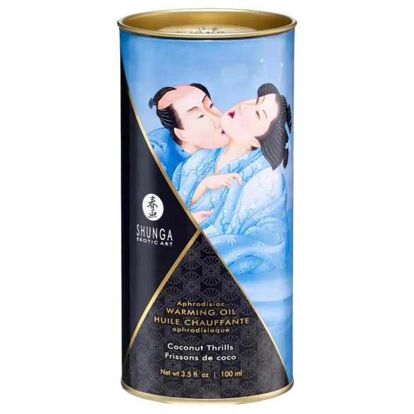 Shunga - huile de massage chauffante - coco - 100ml
