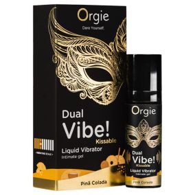   Orgie Dual Vibe! - vibromasseur liquide - Piña Colada (15ml)