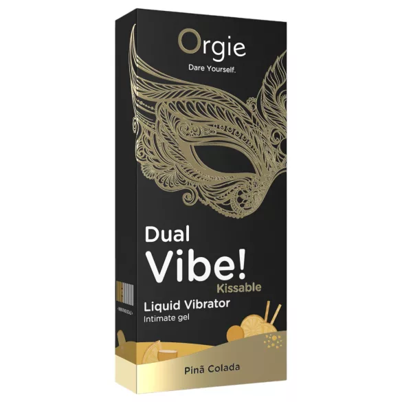 Orgie - gel stimulant effet vibrant - goût piña colada - 15ml