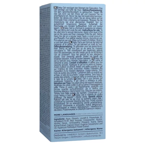 Mister Size - gel retardateur d'éjaculation - 50ml