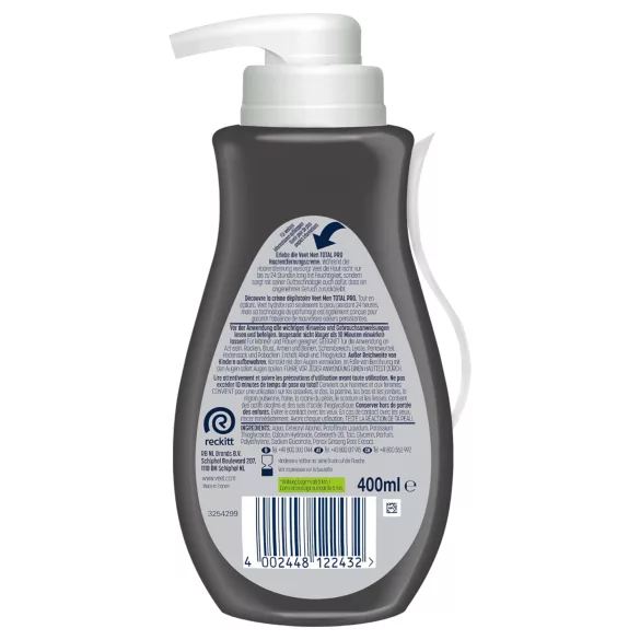 Veet - crème dépilatoire homme - 400 ml