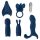 Coffret Vibromasseur "Frisson Magique" (Bleu)