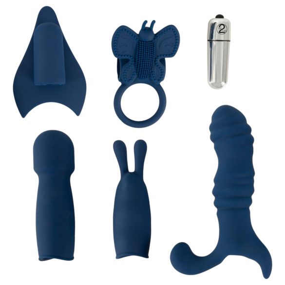 Coffret Vibromasseur "Frisson Magique" (Bleu)