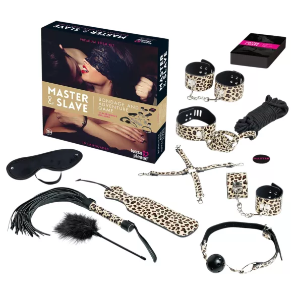 tease & please - Master & Slave - coffret aventure BDSM premium pour couples (13 pièces)