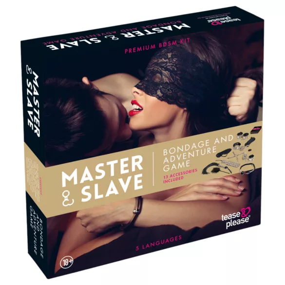 tease & please - Master & Slave - coffret aventure BDSM premium pour couples (13 pièces)