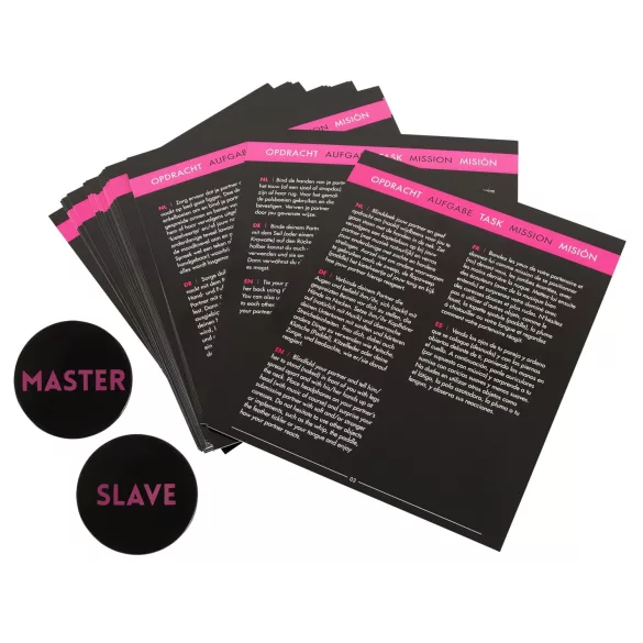 Master & Slave - Kit bondage - accessoire jeu de contrainte - marron noir