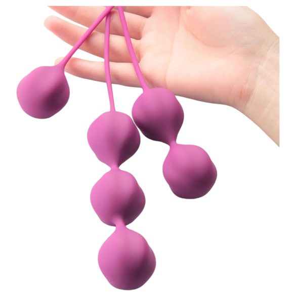 Cotoxo Belle - Boules de geisha 3 pièces - silicone violet