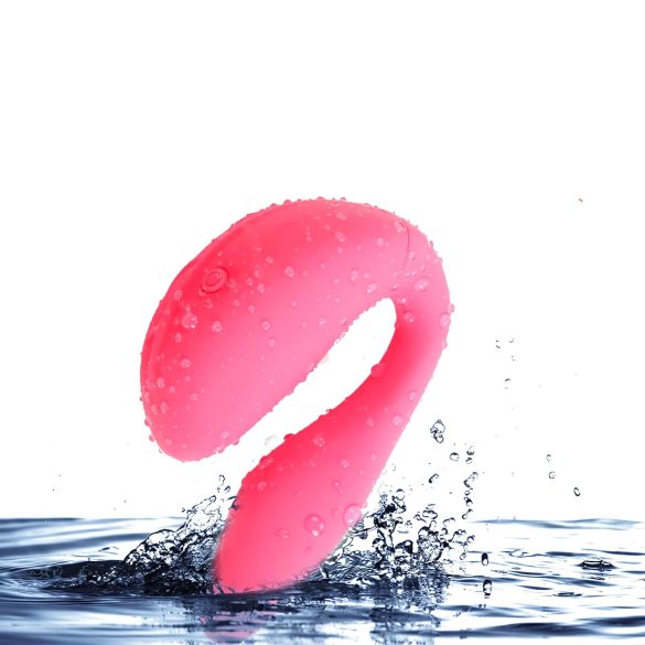 Cotoxo Cupid 2 - vibromasseur couple télécommandé - silicone rouge