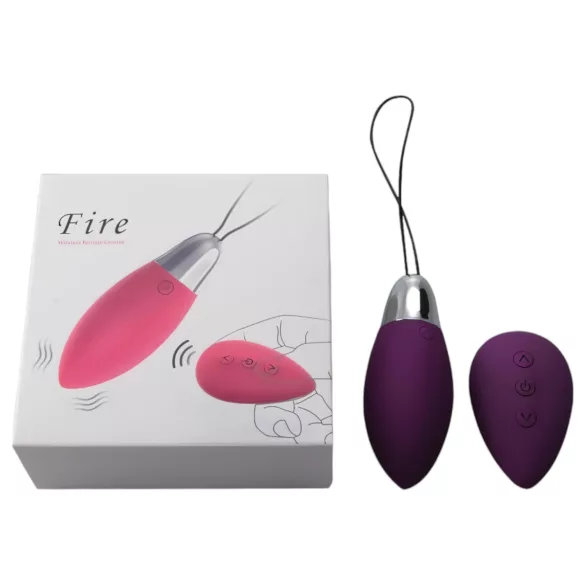 Cotoxo Fire 2 - œuf vibrant télécommandé - silicone violet