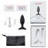 Lovense Hush 2 S - Plug anal vibrant contrôlable par application (38 mm, noir)