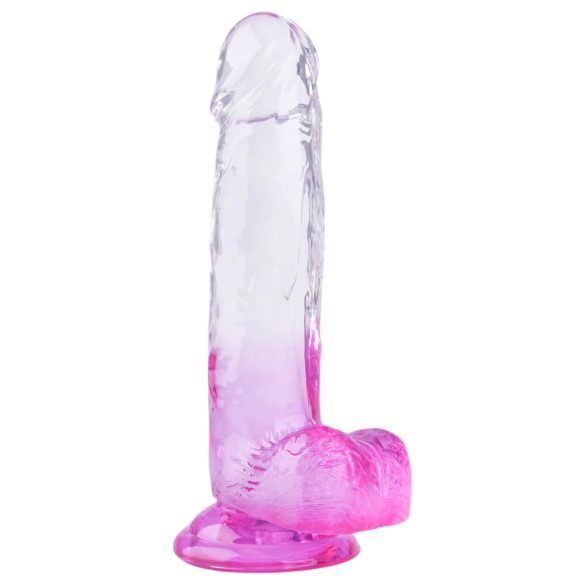Sunfo - Dildo transparent à ventouse - 22cm (violet translucide)