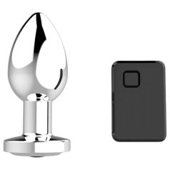 Sunfo - Vibromasseur anal radio argent avec batterie