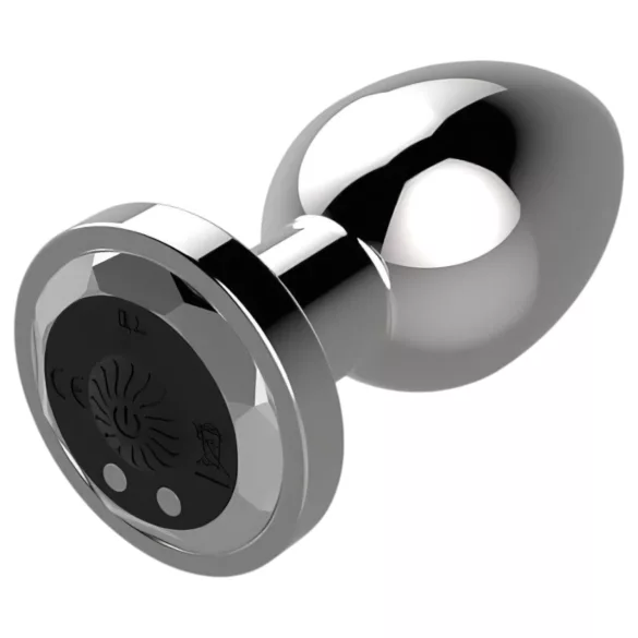 Sunfo - plug anal vibrant télécommandé rechargeable - argent