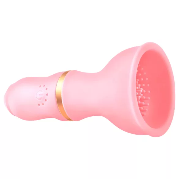 Sunfo - vibromasseur seins rechargeable - silicone rose