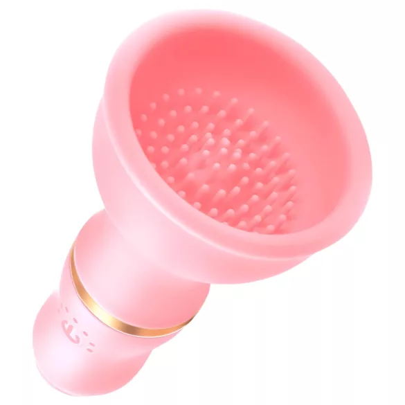 Sunfo - vibromasseur seins rechargeable - silicone rose