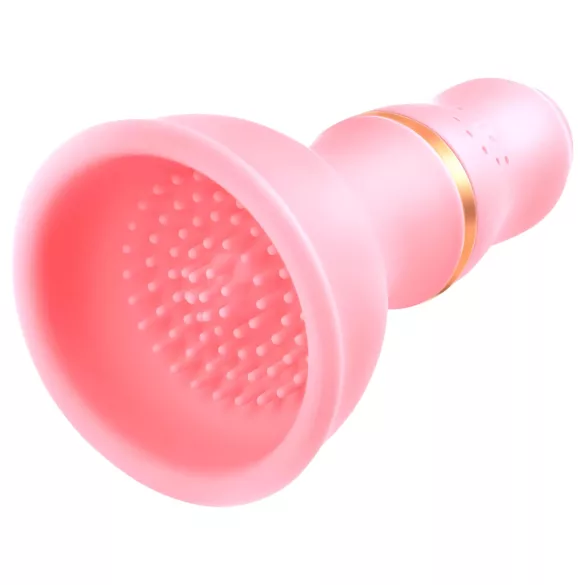 Sunfo - vibromasseur seins rechargeable - silicone rose