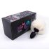 Sunfo - plug anal queue de lapin (noir-blanc)