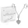 Bijoux Indiscrets - bijou intime strass cœur - argenté
