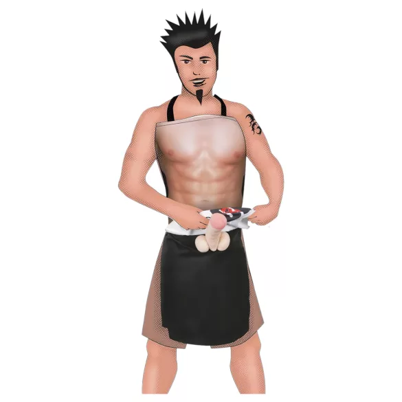 CHEFCOCK - tablier humoristique homme - motif pénis