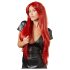 Perruque longue extra rouge