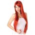 Perruque longue extra rouge