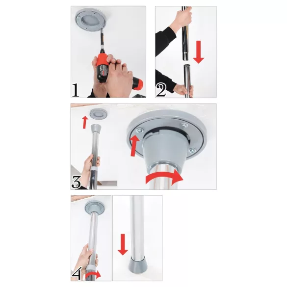Pipedream Fetish Fantasy - barre de pole dance réglable pour usage domestique