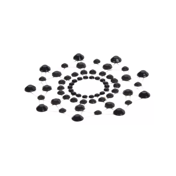 Brillant - pasties pour tétons strass noirs