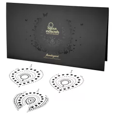 Diamants brillants - set bijoux intimes - 3 pièces - noir