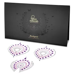   Ensemble de bijoux intimes « Diamants scintillants » - 3 pièces (rose-violet)