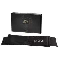   Bijoux Indiscrets Shhh Blindfold - écharpe de bondage en satin premium (noir)