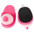 Chaussons en peluche rose - en forme de poitrine