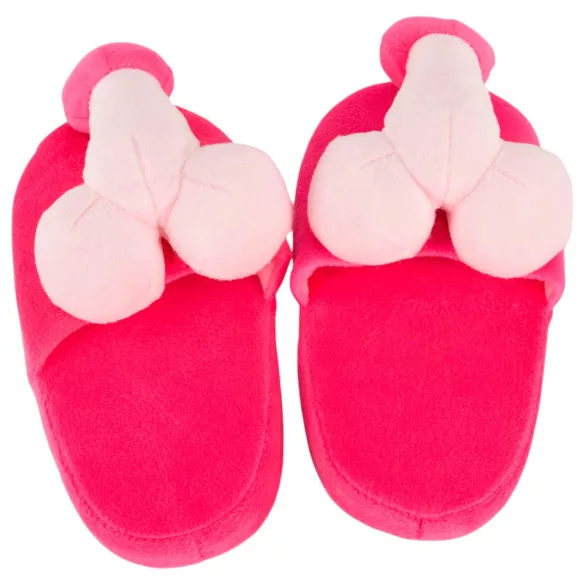 Chaussons pénis - doux - rose