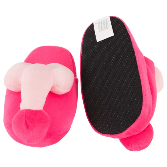 Chaussons pénis - doux - rose