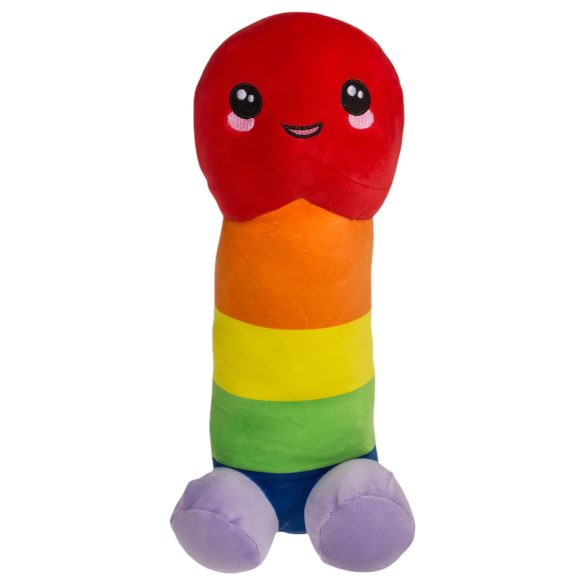Peluche pénis arc-en-ciel - 30 cm