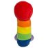 Gode peluche - 30 cm (arc-en-ciel)