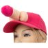 Casquette rose avec motif pénis