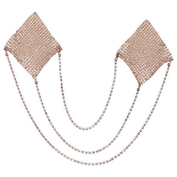 Cottelli - caches-tétons à chaîne - or