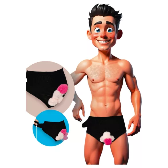 Culotte à pompe pénis (noir)