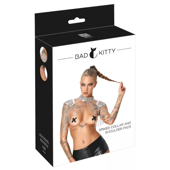 Bad Kitty - épaulettes à chaîne (argent)
