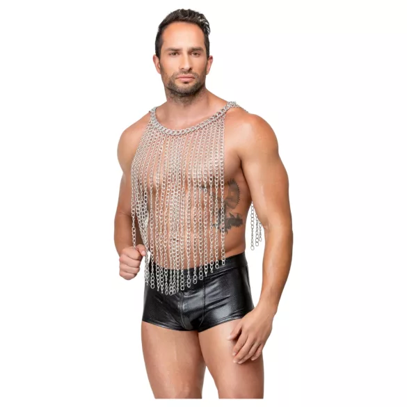 Bad Kitty - collier et ceinture à maillons (argent)