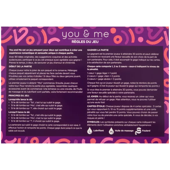 you & me - jeu érotique pour couples (français)