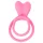 Pulselock Cocktura - anneau pour pénis et testicules à motif lapin (rose)