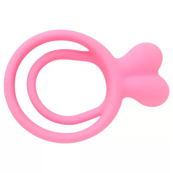 Pulselock Cocktura - anneau pour pénis et testicules à motif lapin (rose)