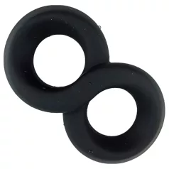   Pulselock Taur - double anneau pénien et testiculaire (noir) - 20 mm