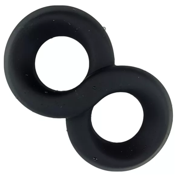 Pulselock Taur - double anneau pénien et testiculaire (noir) - 20 mm