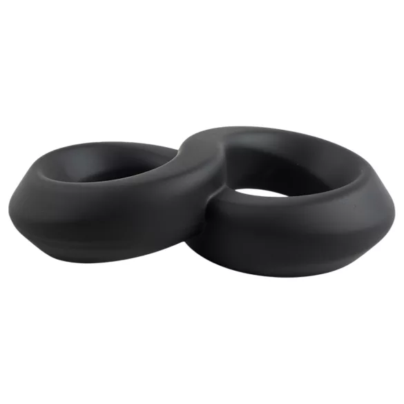Pulselock Taur - double anneau pénien et testiculaire (noir) - 20 mm